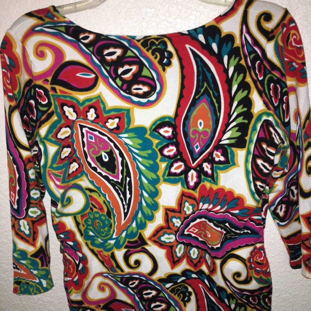 Colorful button up sweater - Picture 4 of 4